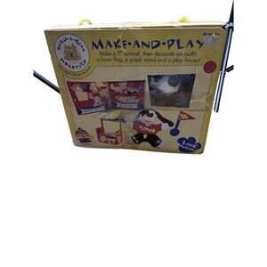 Build A Bear Make And Play 2000-2008 7" Dog kit with clothes Vintage Model 54488